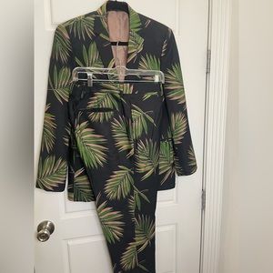 Asos Design Palm Leaf Suit